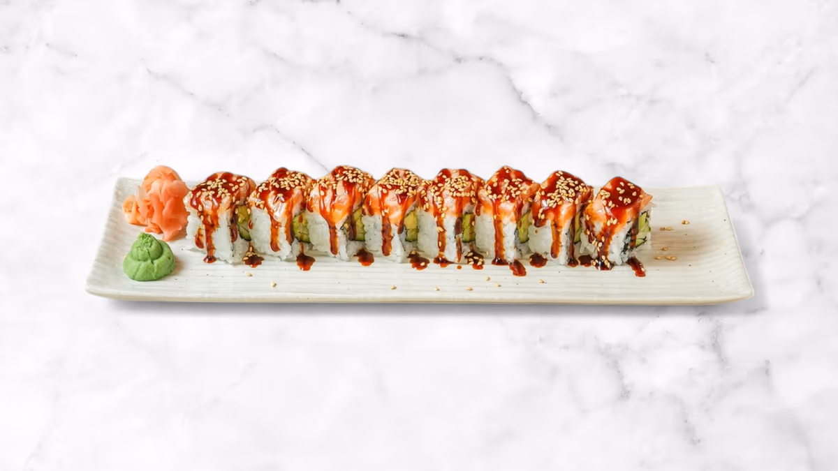 Signature rolls με teriyaki και tobiko