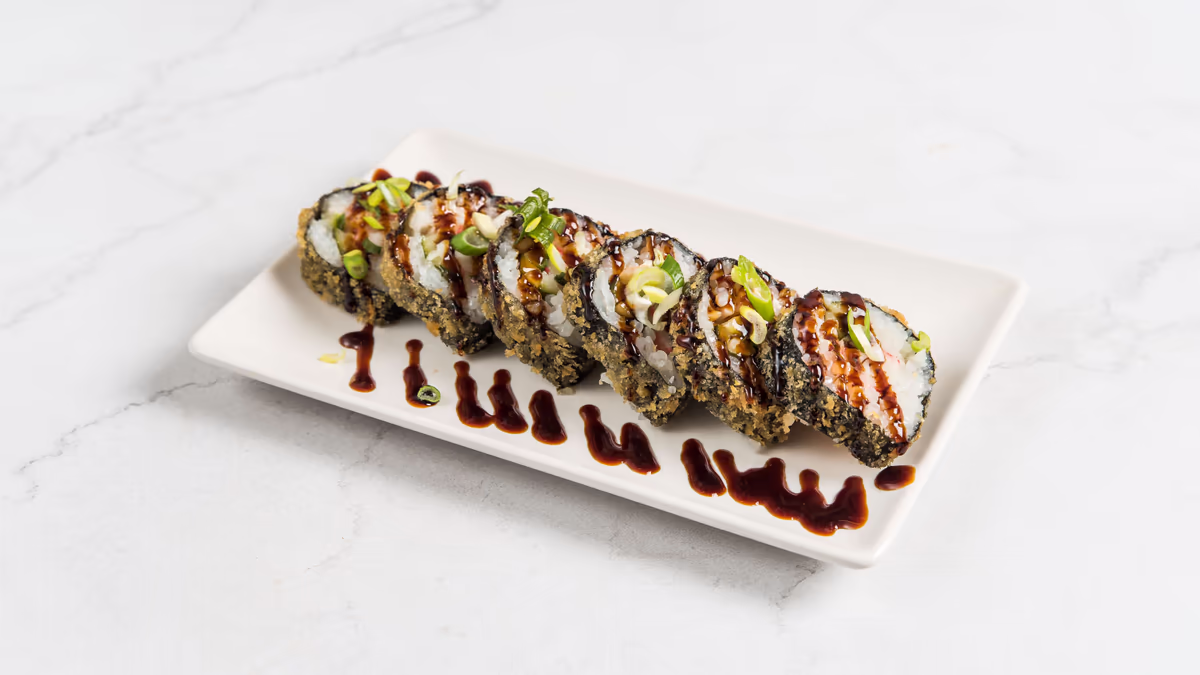 Rolls με αβοκάντο και unagi